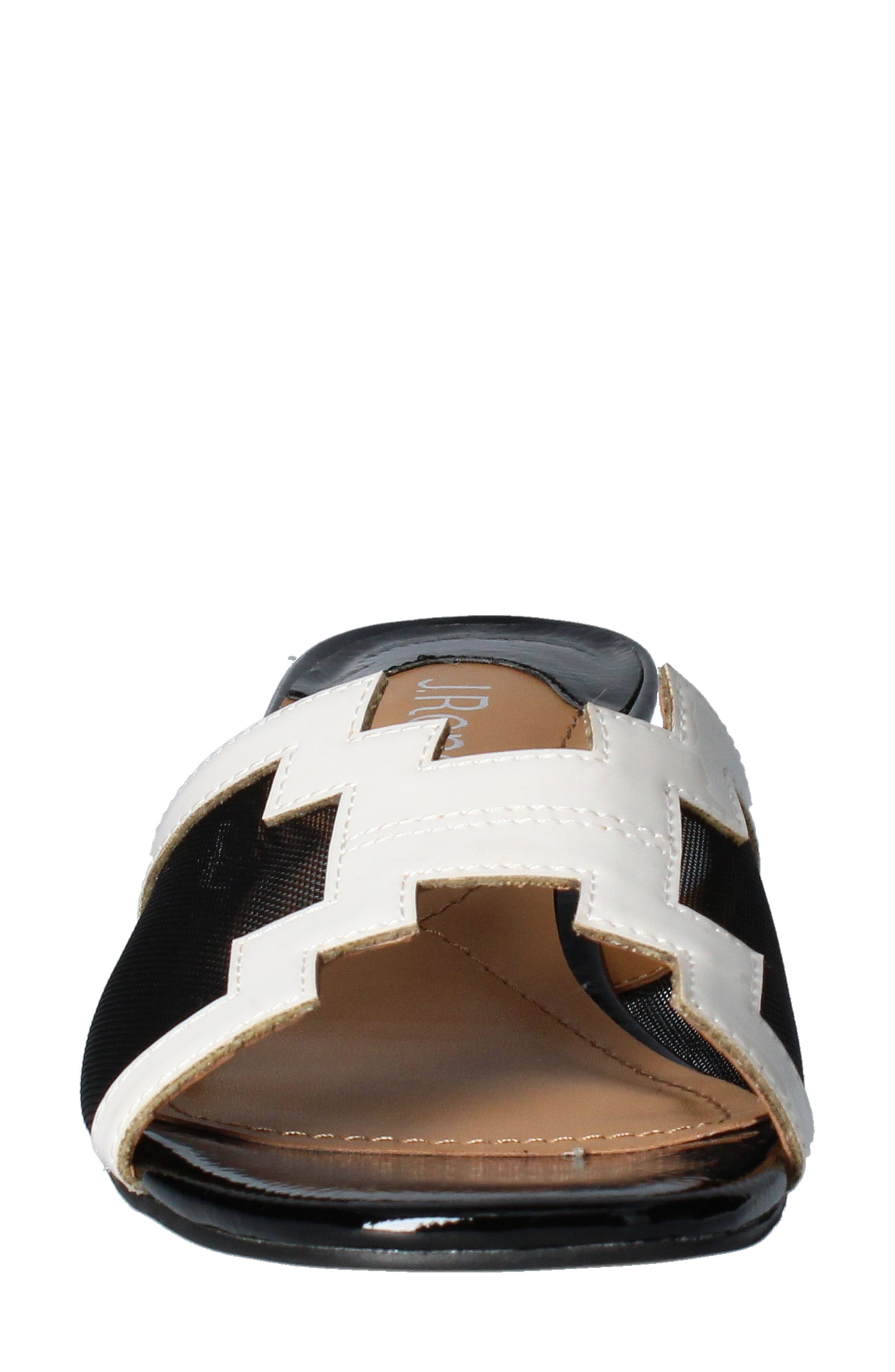 J. Reneé J.Renée Amorra Slide Sandal, Alternate, color, White/ Black