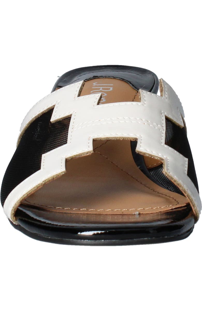 J. Reneé J.Renée Amorra Slide Sandal, Alternate, color, White/ Black