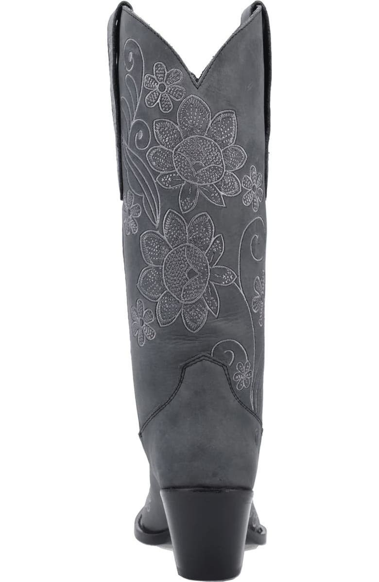 Dingo Swing Floral Embroidery Western Boot, Alternate, color, Black