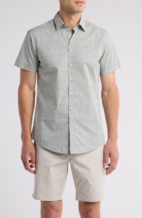 Harper Short Sleeve Cotton Button-Up Shirt