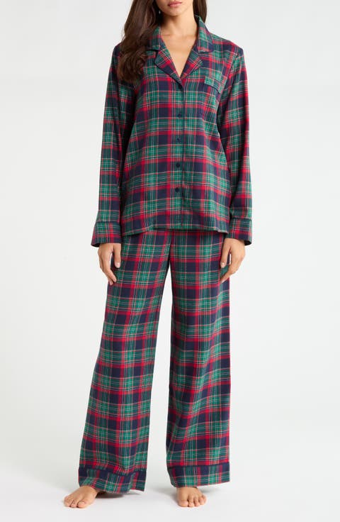 Print Flannel Pajamas