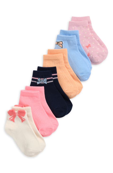 Kids' 6-Pack Assorted Quarter Crew Socks (Toddler & Little Kid)