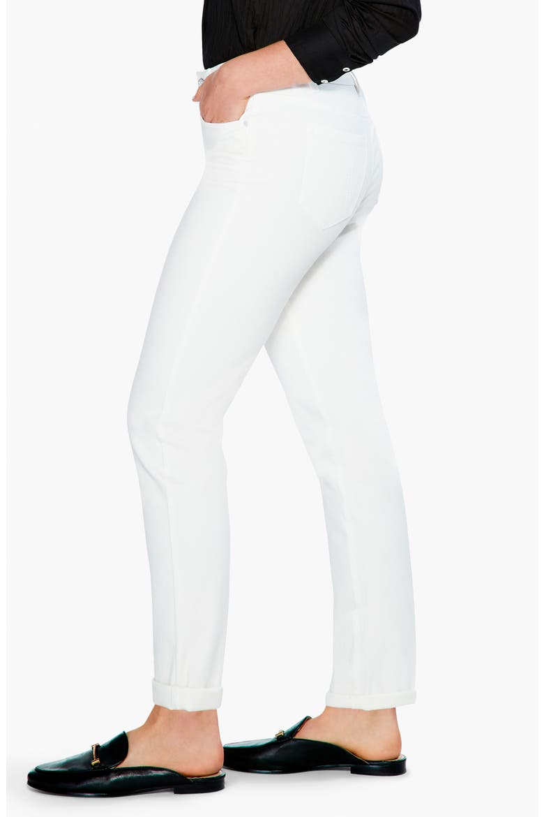 Girlfriend High Waist Jeans, Alternate, color, PAPER WHITE