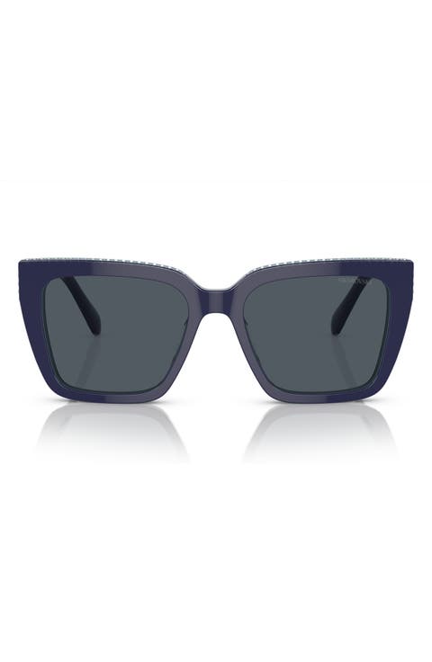 54mm Square Sunglasses