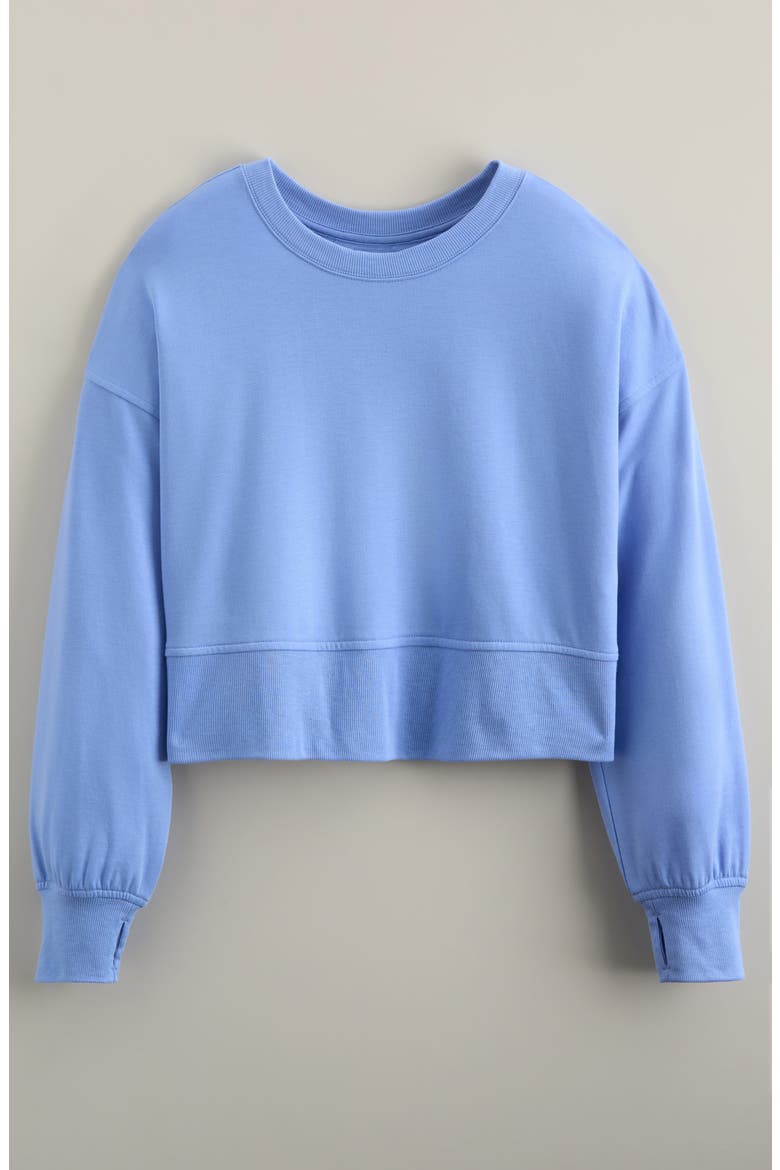 Kids' Low Key Sweatshirt, Main, color, BLUE HYDRANGEA