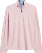 Johnston & Murphy Icon Reversible Cotton Blend Quarter Zip Pullover