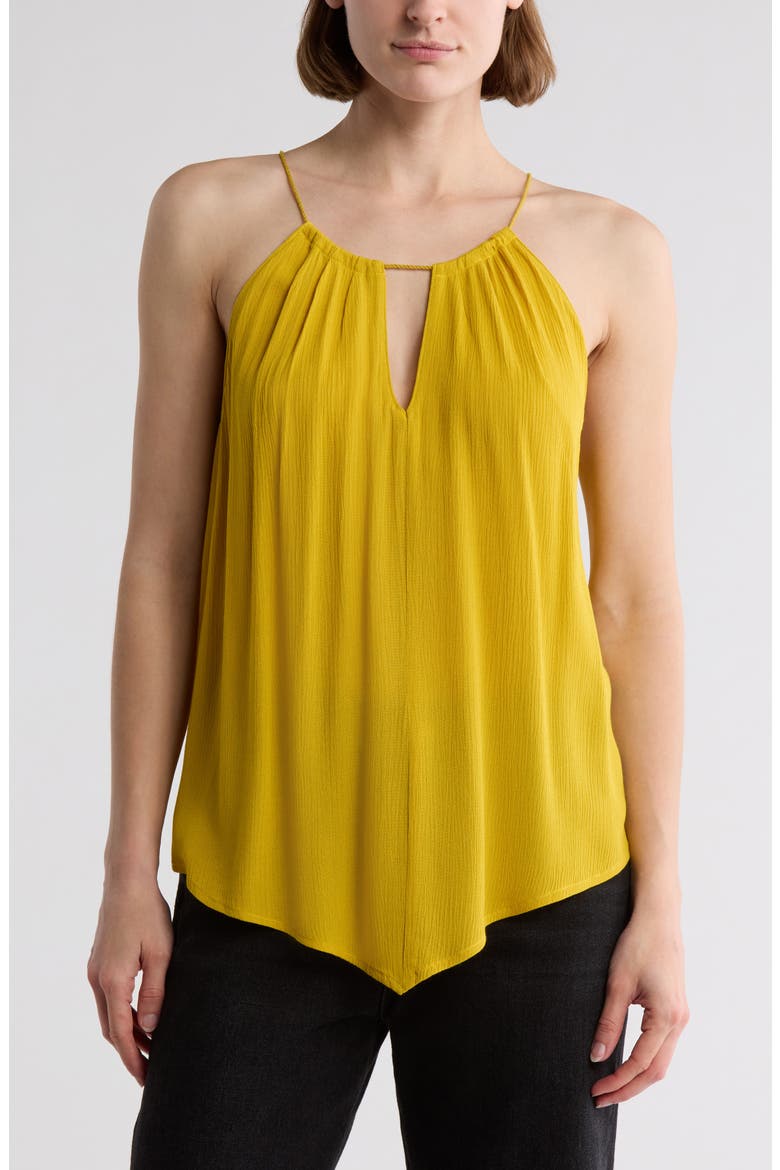 Lonnie Sleeveless Top, Main, color, LEMON CURRY
