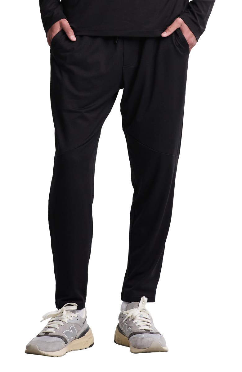 Barefoot Dreams<sup>®</sup> Malibu Collection<sup>®</sup> Butterchic Slim Fit Lounge Pants, Main, color, Black