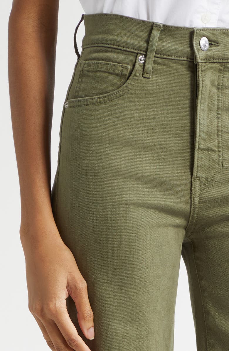 Veronica Beard Joplin Wide Flare Jeans, Alternate, color, Army