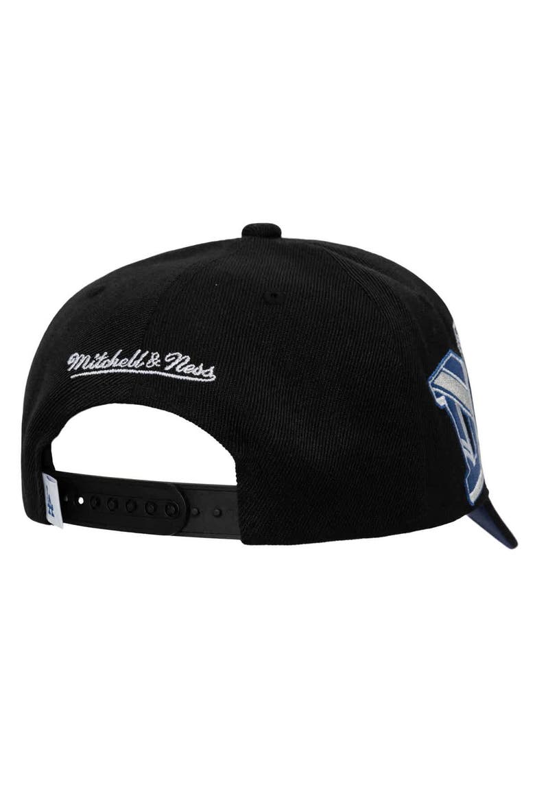 Men's Mitchell & Ness Black Los Angeles Dodgers Hyper Type Pro Crown Snapback Hat, Alternate, color, Black