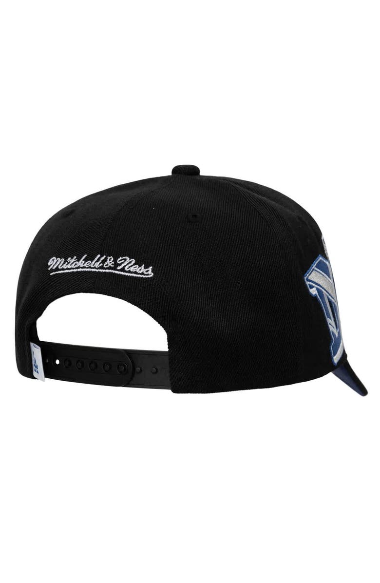 Mitchell & Ness Men's Mitchell & Ness Black Los Angeles Dodgers Hyper Type Pro Crown Snapback Hat, Alternate, color, Black