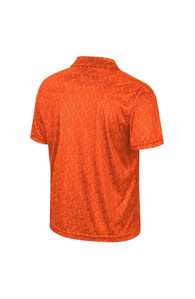 COLOSSEUM Men's Colosseum Orange Clemson Tigers Sublimated Golf Polo, Alternate, color, Orange