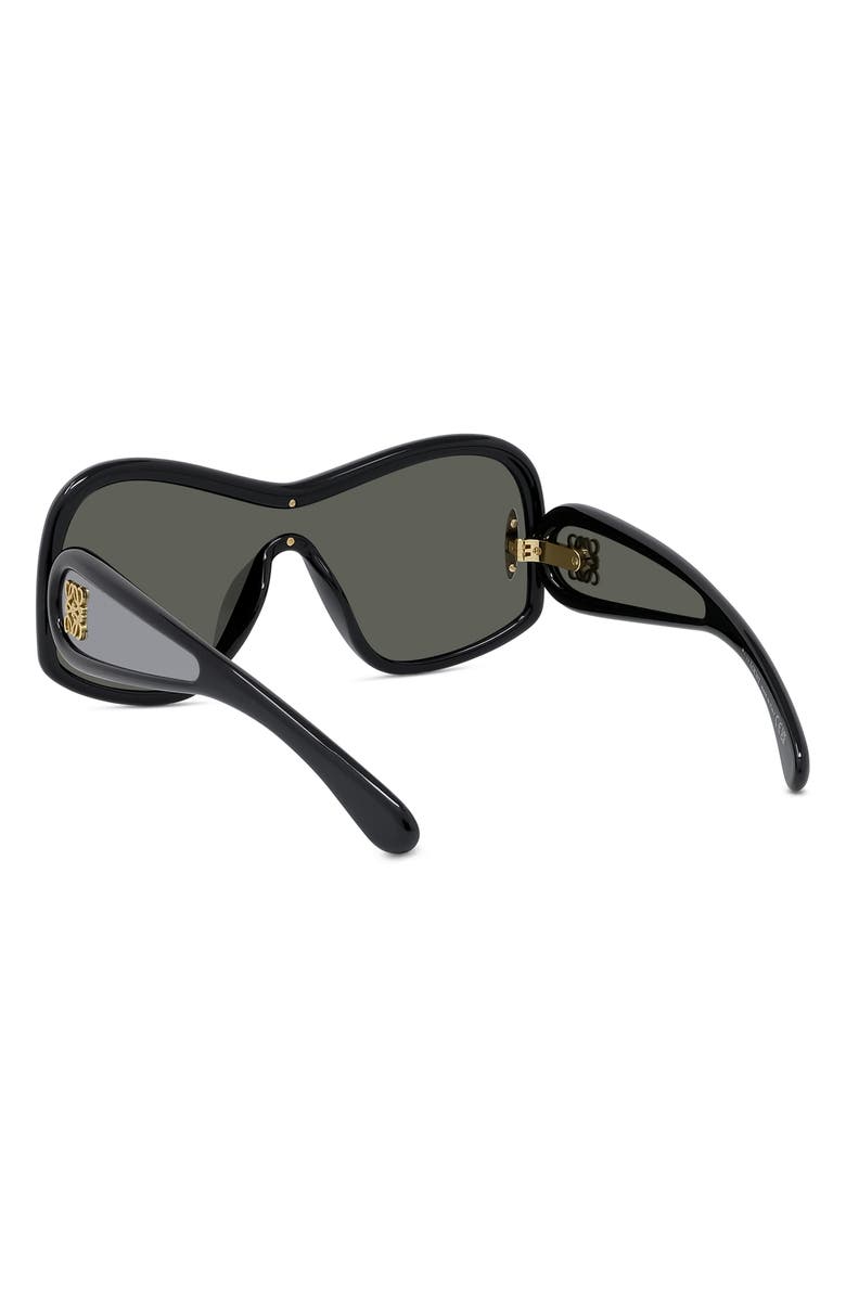 Loewe Anagram 144mm Mirrored Mask Sunglasses, Alternate, color,