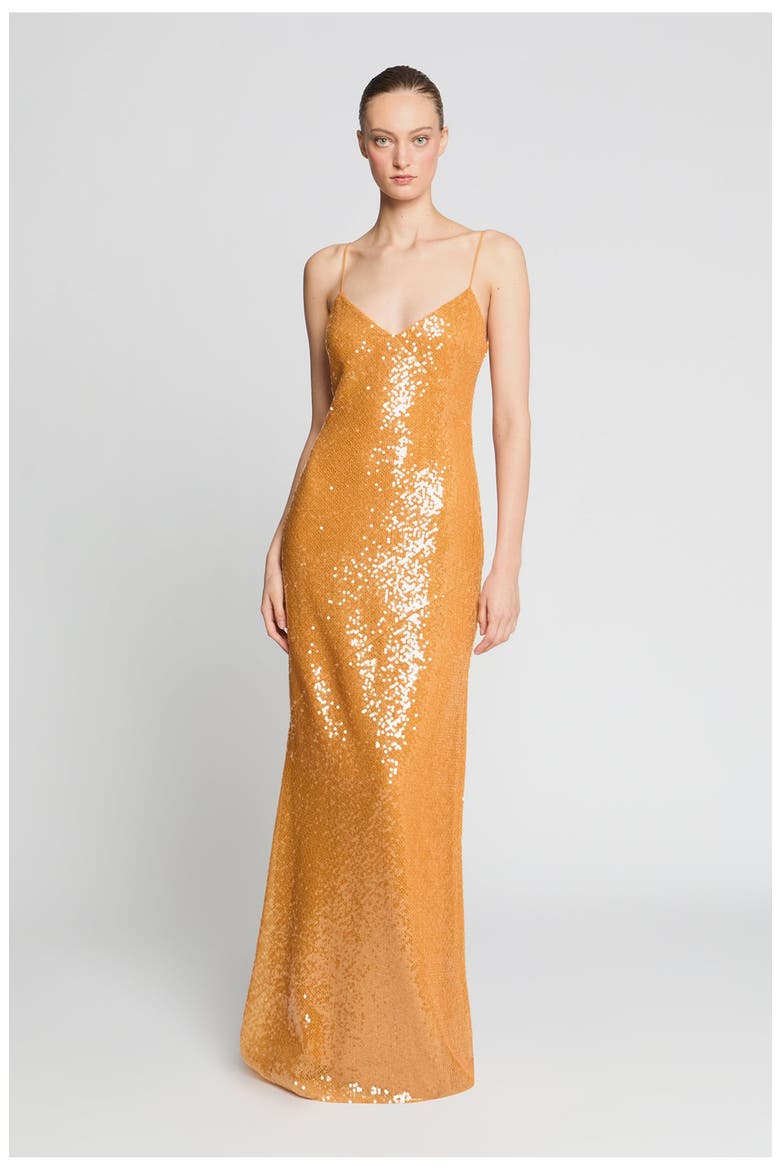 Glora Sequin Gown, Alternate, color, Medallion
