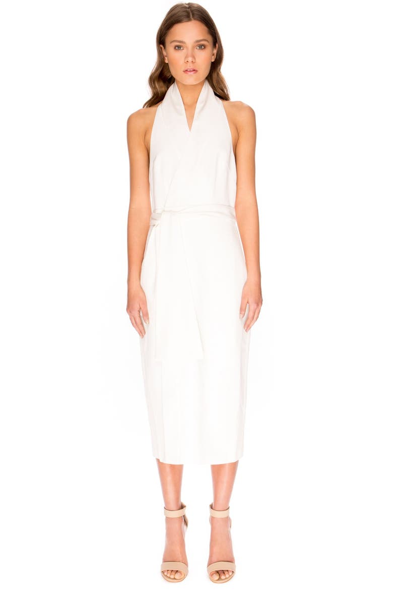 'White Shadow' Wrap Dress, Alternate, color, IVORY