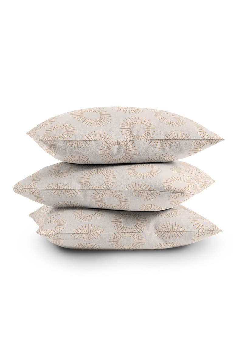 Minimalist Sunray Print Throw Pillow, Alternate, color, BEIGE