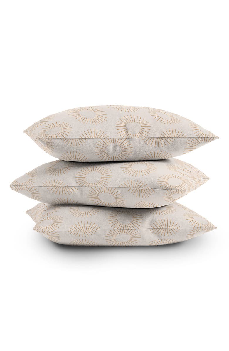 Deny Designs Minimalist Sunray Print Throw Pillow, Alternate, color, Beige