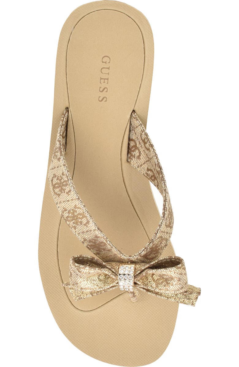 GUESS Tuta Flip Flop, Alternate, color, Gold 710