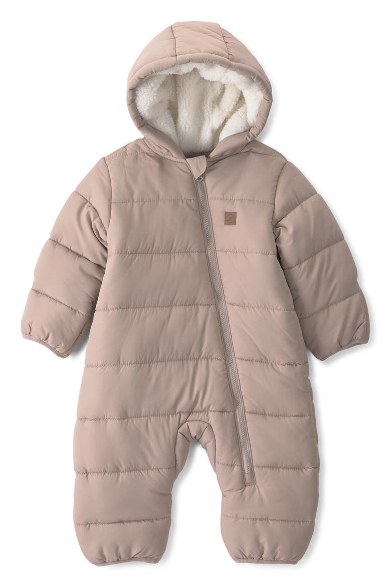 Kids' Quilted Bunting, Main, color, TAUPE