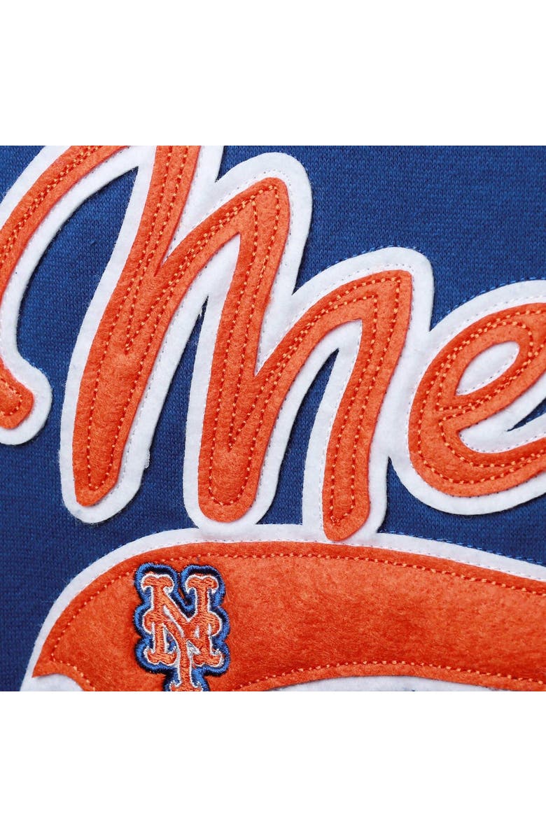 SOFT AS A GRAPE Women's Soft as a Grape Royal New York Mets Plus Size Side Split Pullover Hoodie, Alternate, color, Royal