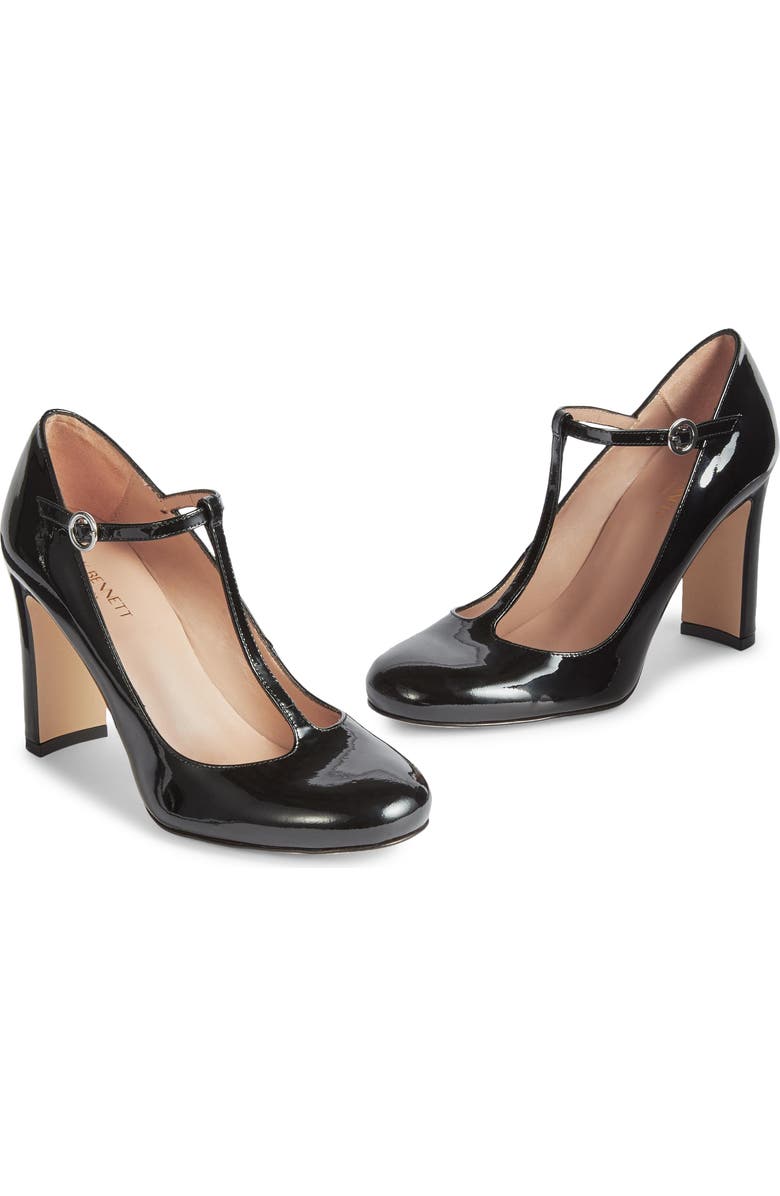 LK Bennett Annalise T-Strap Pump, Main, color, Black