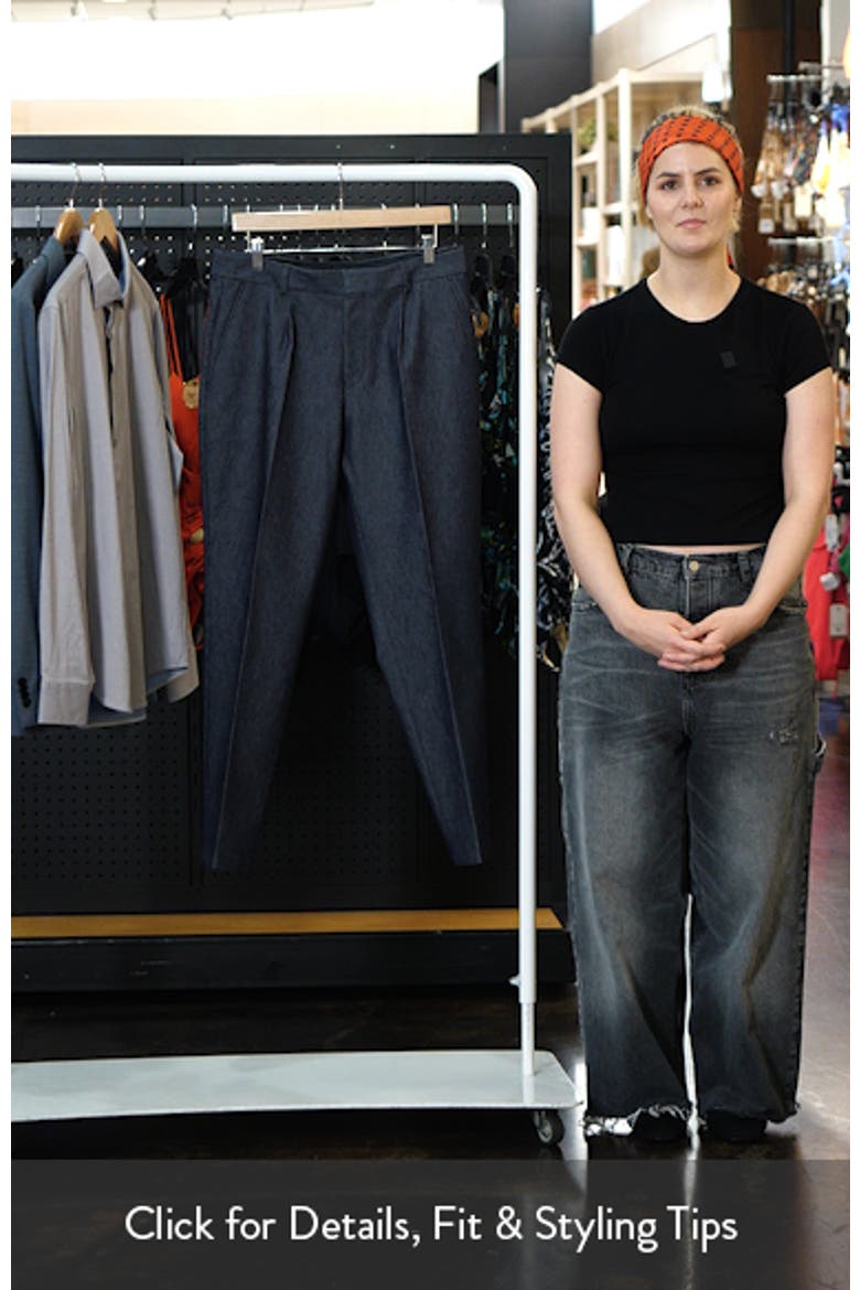 Perin Pleated Stretch Cotton & Virgin Wool Pants video