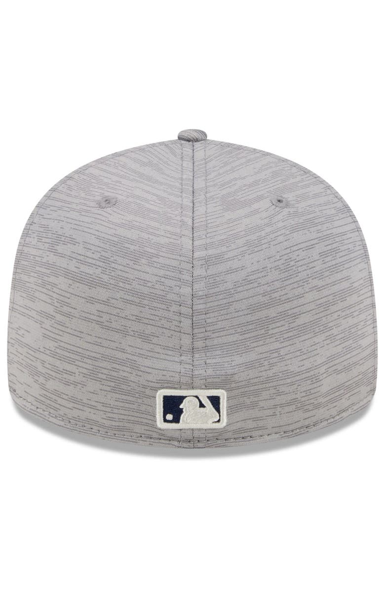 New Era Men's New Era  Gray Milwaukee Brewers 2024 Clubhouse Low Profile 59FIFTY Fitted Hat, Alternate, color, 