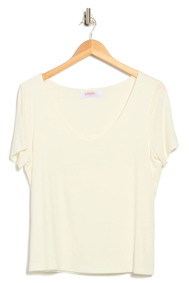 Scoop Neck Knit Top, Alternate, color, OFF WHITE