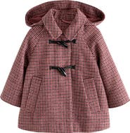 NEXT Kids' Hooded Houndstooth Coat