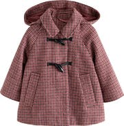 NEXT Kids' Hooded Houndstooth Coat