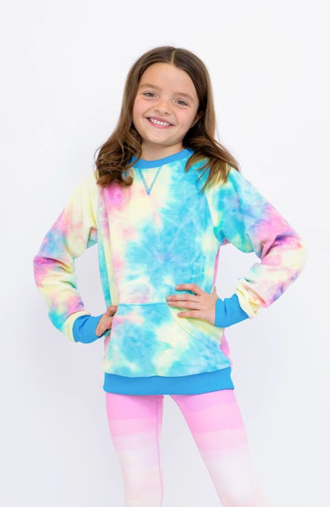 Minky Crewneck Sweatshirt - Tie Dye (Big Kid)