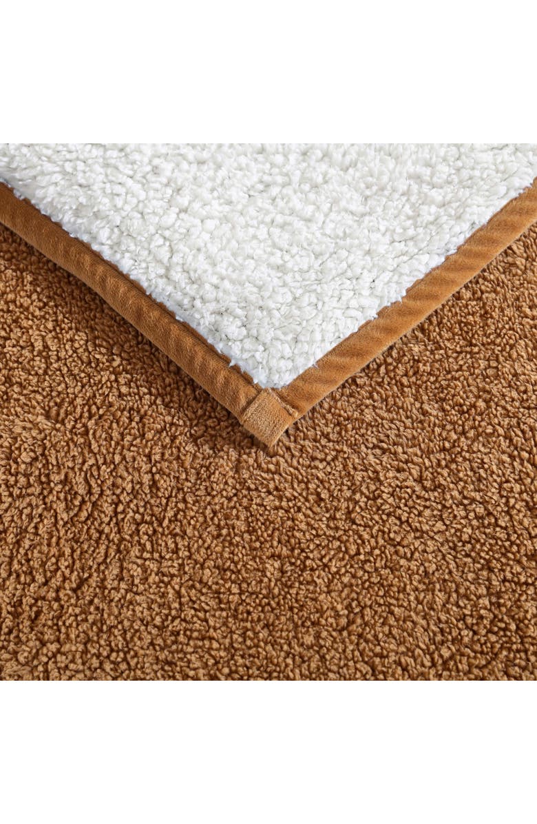 Eddie Bauer Reversible Fleece Throw Blanket, Alternate, color, Brown