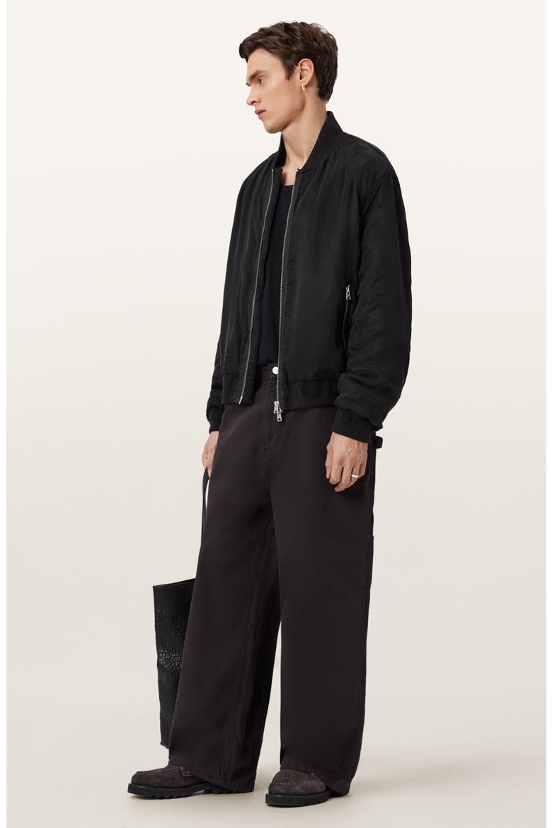 Jackson Barrel Leg Trousers, Alternate, color, TANNER BLACK