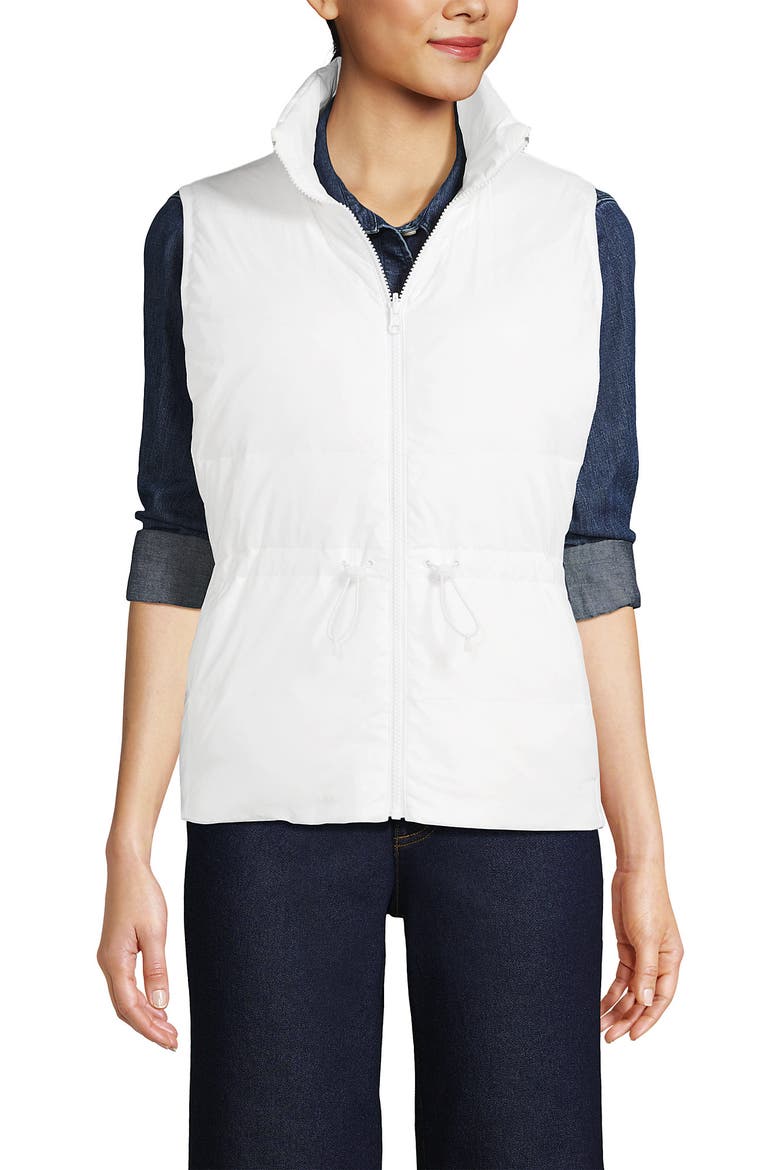 Wanderweight Reversible Packable Down Vest, Alternate, color, White/Blue Colorblock