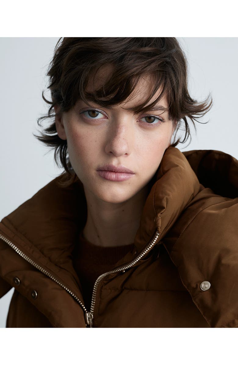 MANGO Channel Quilted Coat, Alternate, color, 