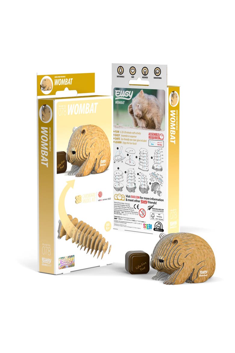 Wombat 3D Puzzle, Main, color, No Color