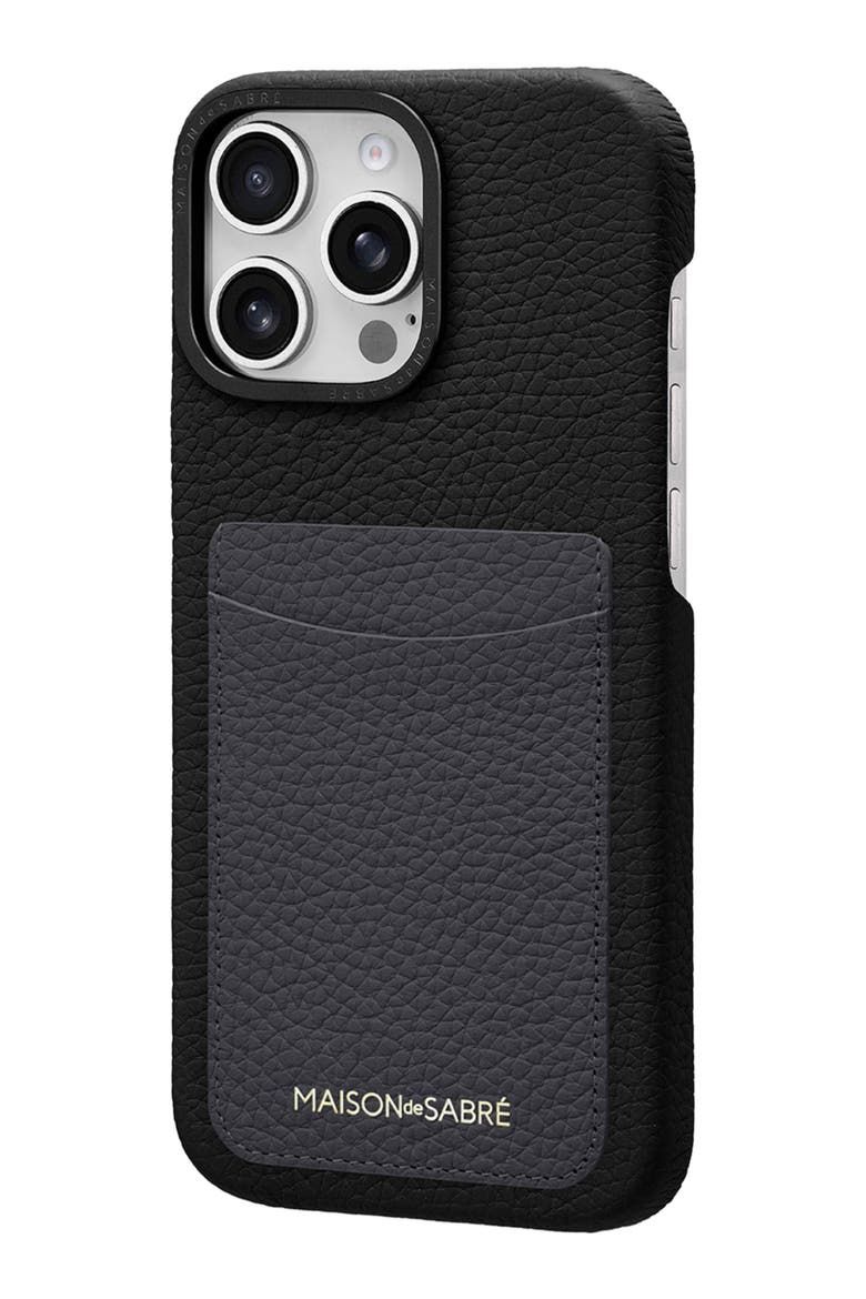 Card Phone Case iPhone 16 Pro, Alternate, color, Graphite Caviar