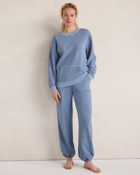 Resti Organic Cotton Waffle Cuffed Pants