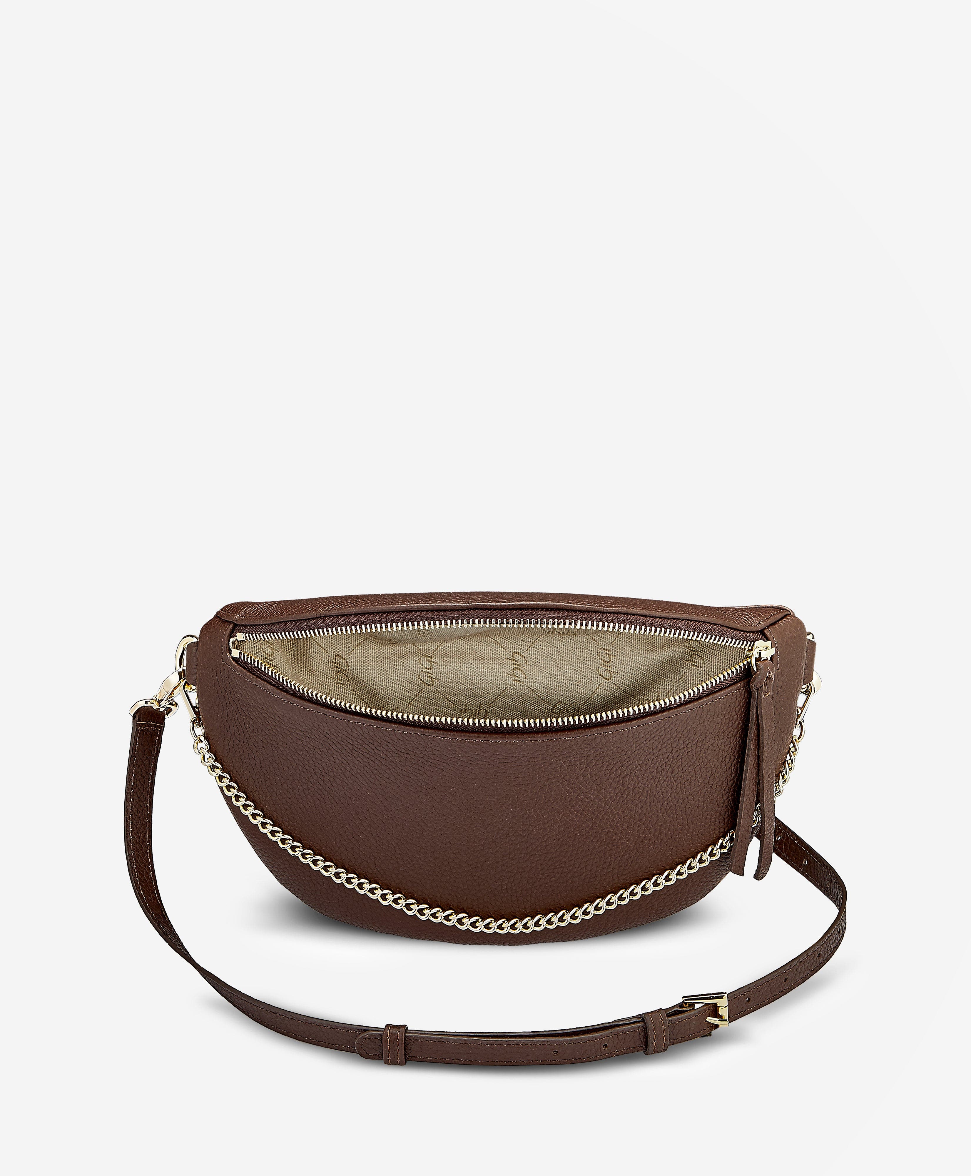 GiGi New York Beck Sling Bag, Alternate, color, Chocolate