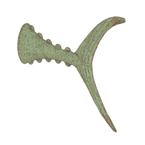 Distressed Metal Tuna Tail Accent Décor