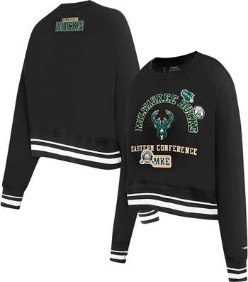 売れ筋商品|||プロスタンダード カットソー トップス レディース Women's Black Milwaukee Bucks Paint The City Cropped Pullover Sweatshirt Black womens-pro-standard-black-