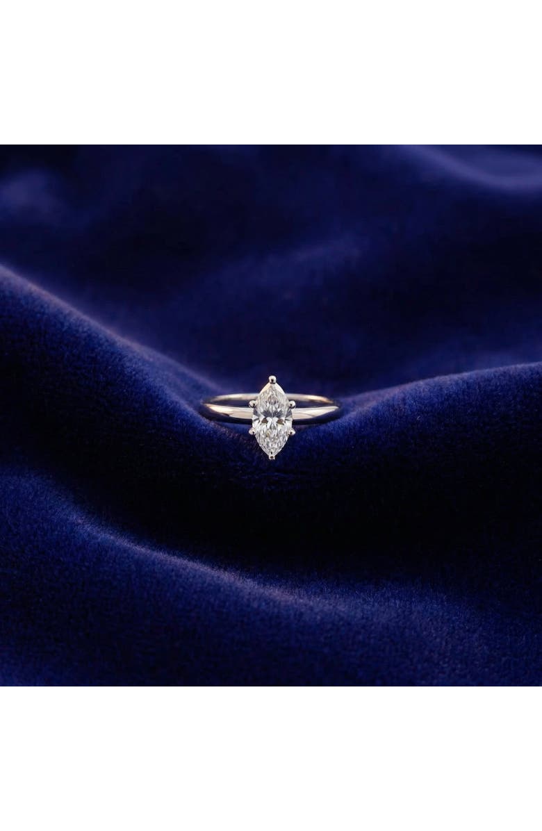 Bliss Diamond Certified 1Ct Marquise Diamond Engagement Ring 14k Gold Lab Grown, Alternate, color, 14K White Gold