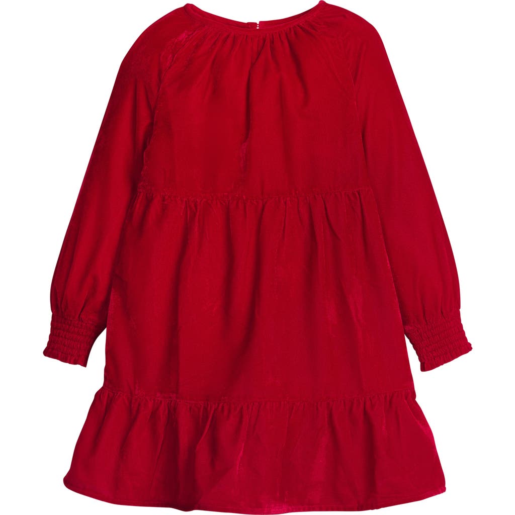 Little English Kids' Velvet Emerson Dress In Red
