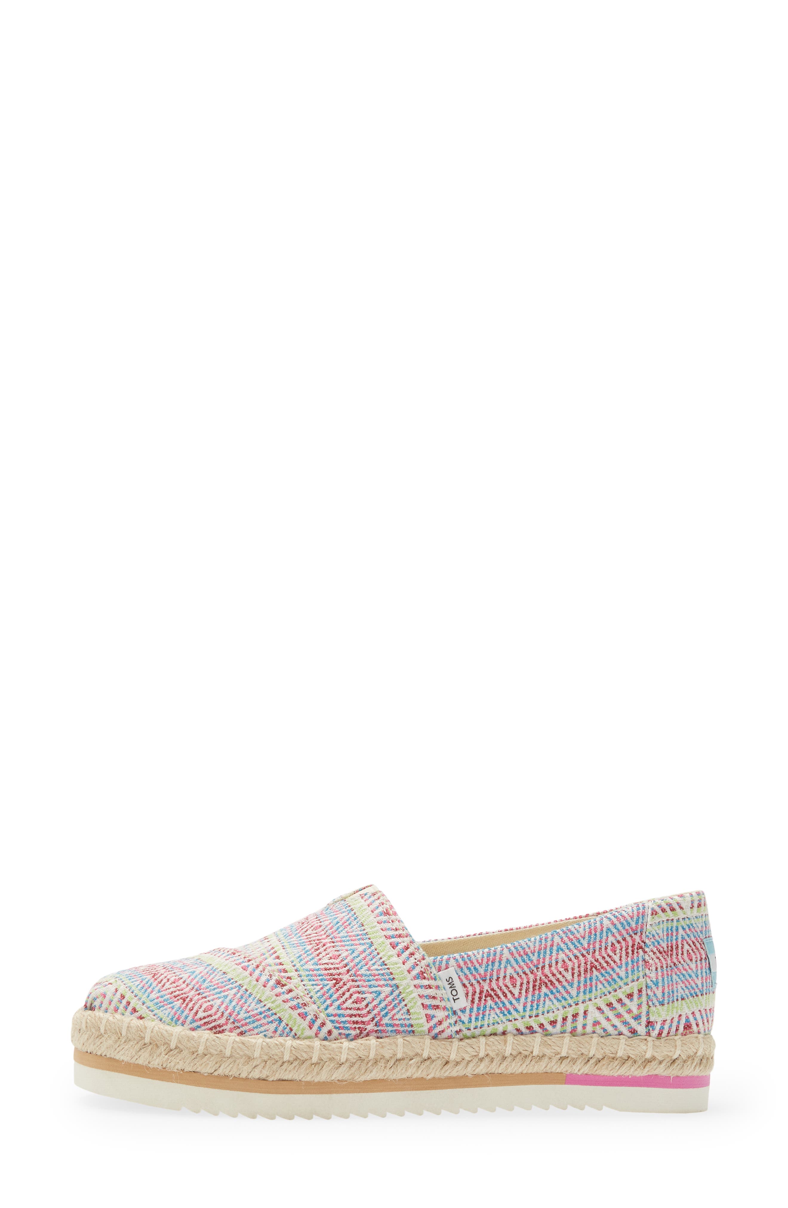 TOMS Alpargata Woven Platform Espadrille, Alternate, color, 