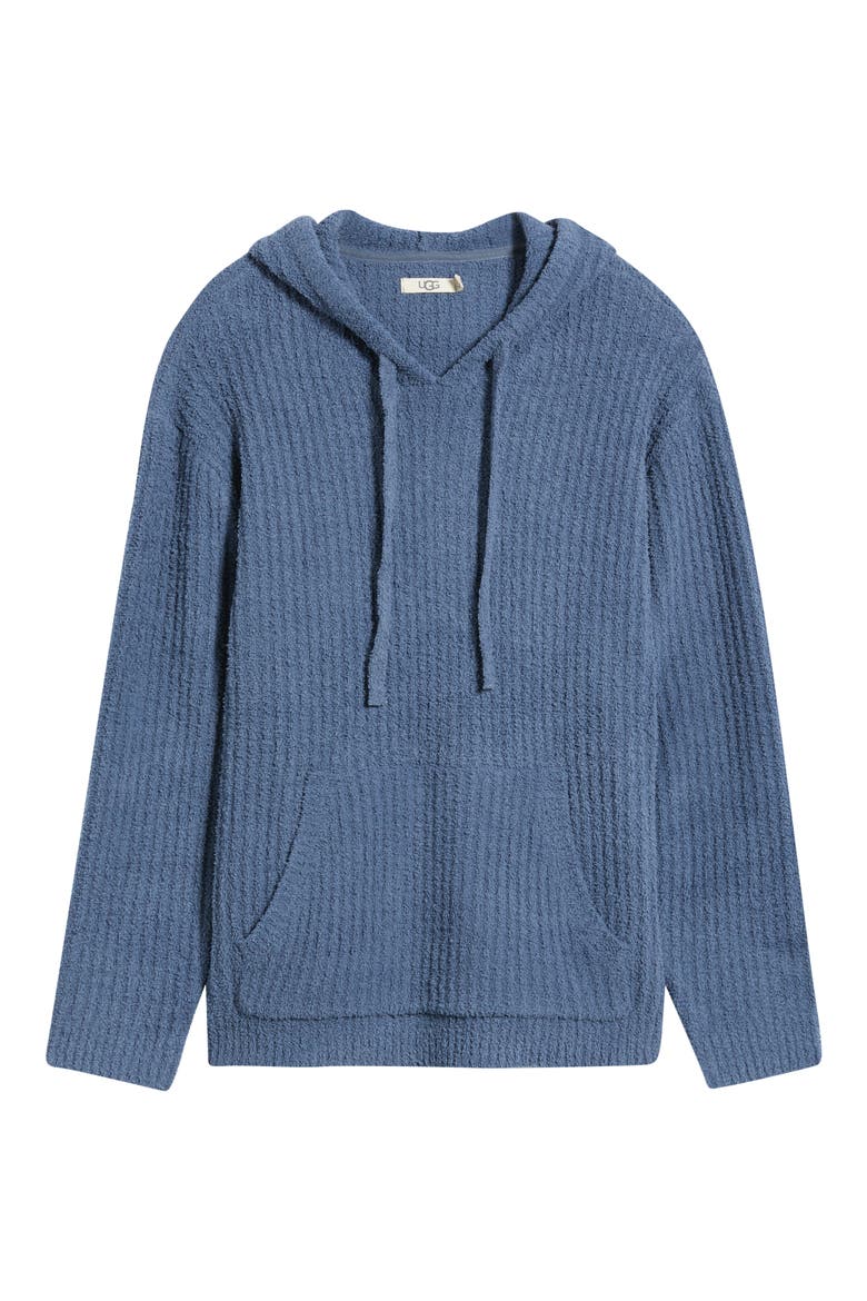 Finnegan Rib Hoodie, Alternate, color, DARK WAVE