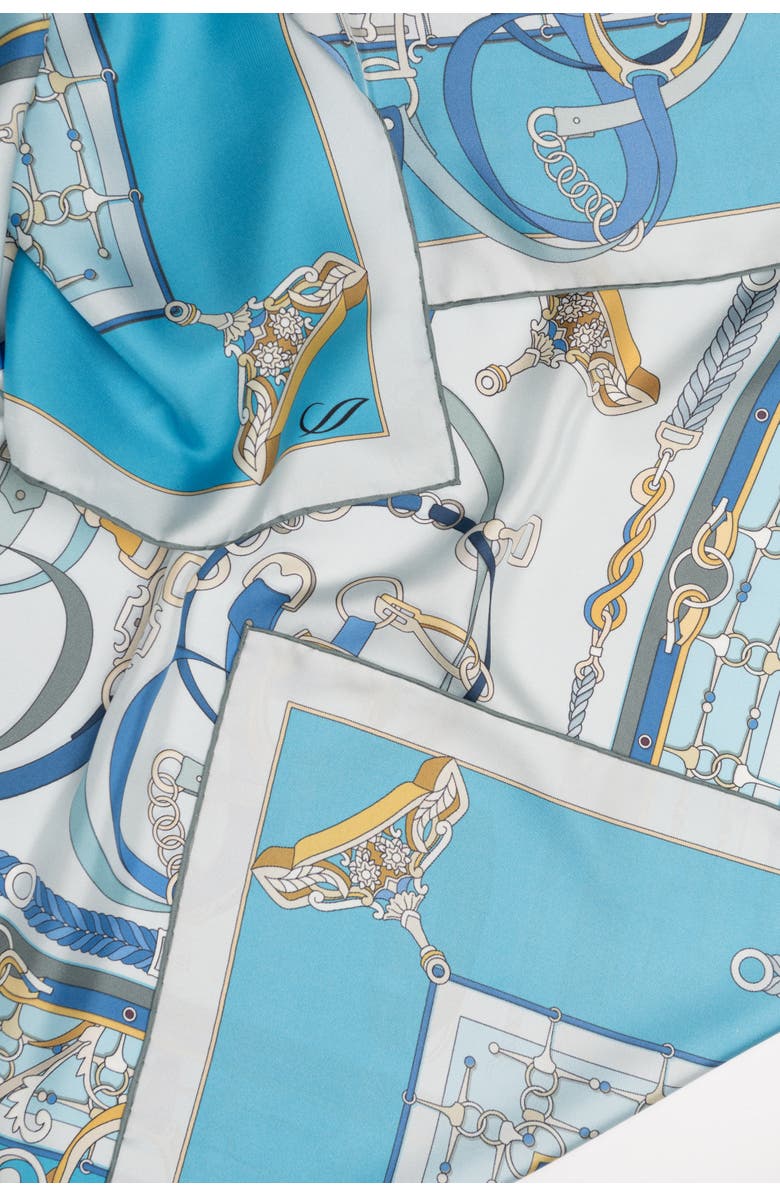 Elizabetta Epona - Silk Foulard for Women, Alternate, color, Blue