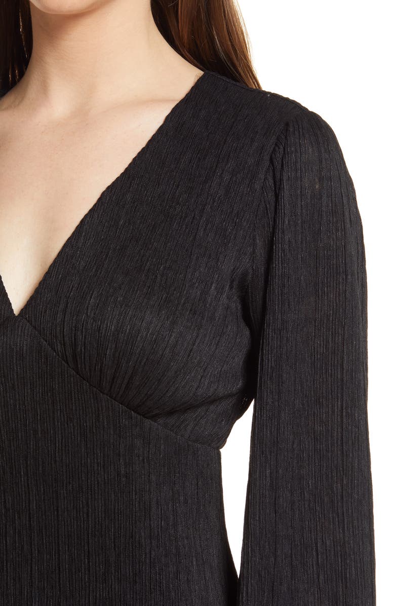 All in Favor Plissé Empire Waist Midi Dress, Alternate, color,