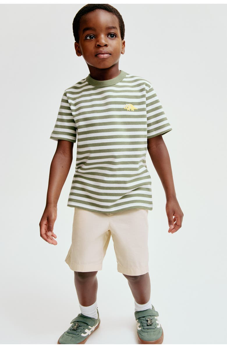 H&M 3-pack Cotton Shorts, Alternate, color, Dark Gray/Dinosaurs