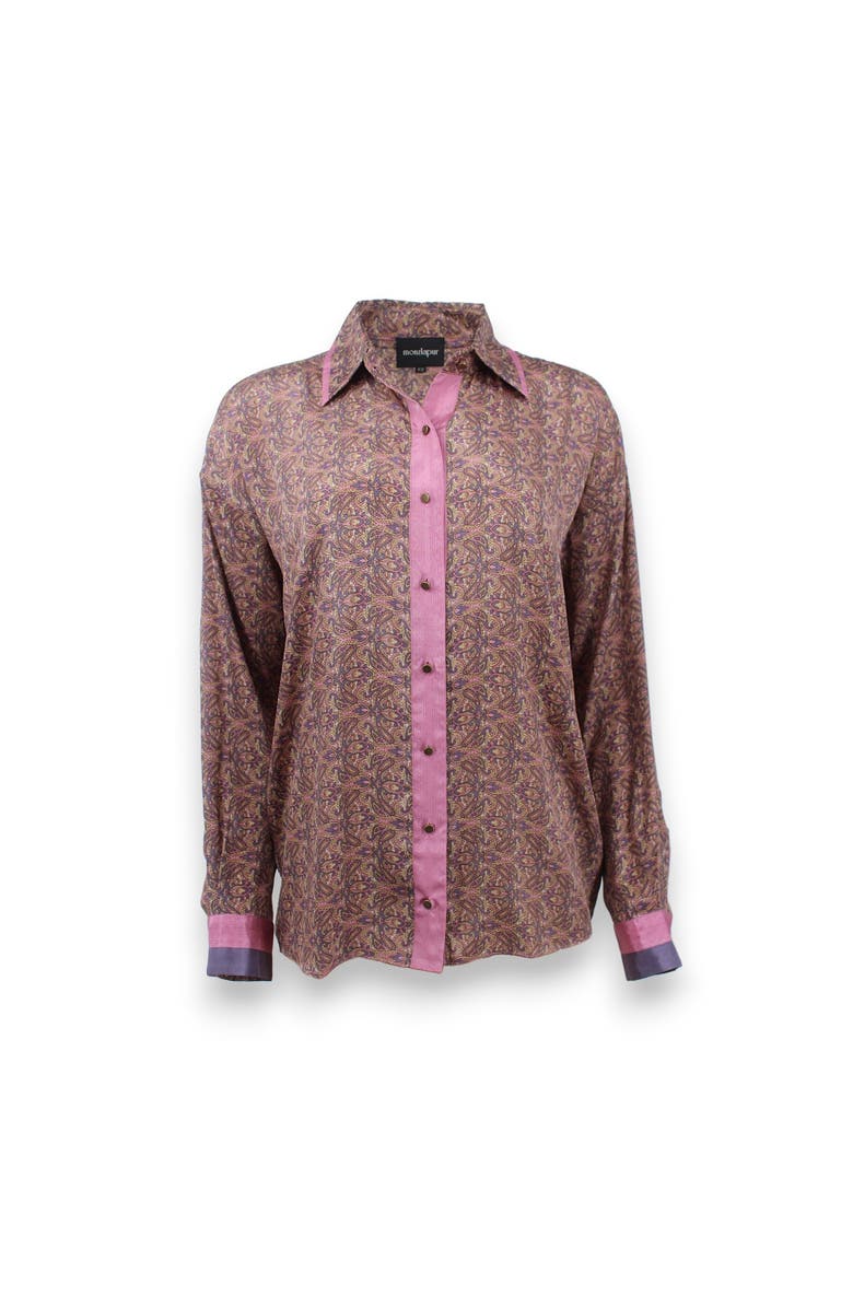 Monzlapur Paisley Motif Long Sleeve Shirt, Main, color, Lilac