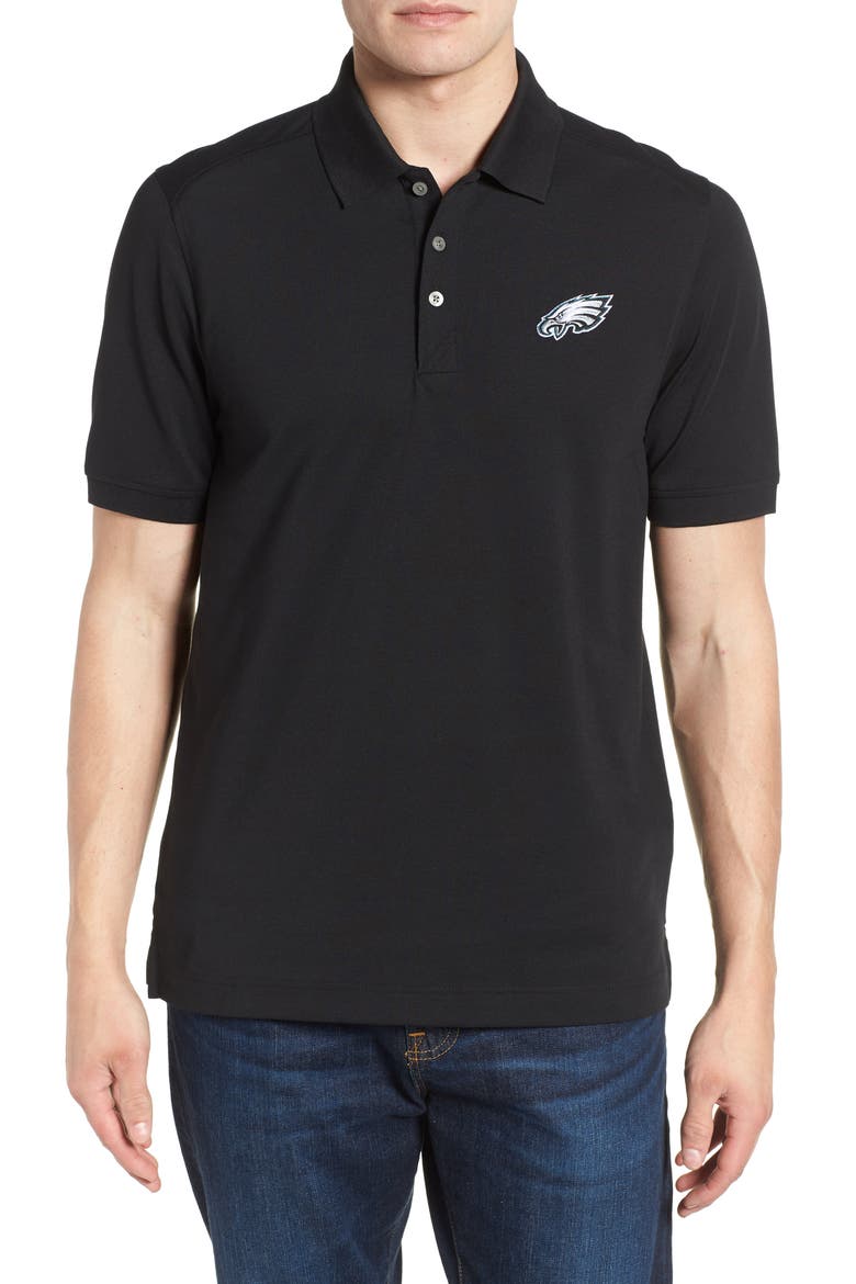 Philadelphia Eagles - Advantage Regular Fit DryTec Polo, Main, color, BLACK